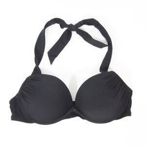 Victoria's Secret Bombshell Bikini Top 34C Women Push Up Swimsuit Black VS